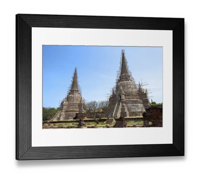 Framed Print : Wat Phra Si Sanphet, Ayutthaya, Thailand, Asia
