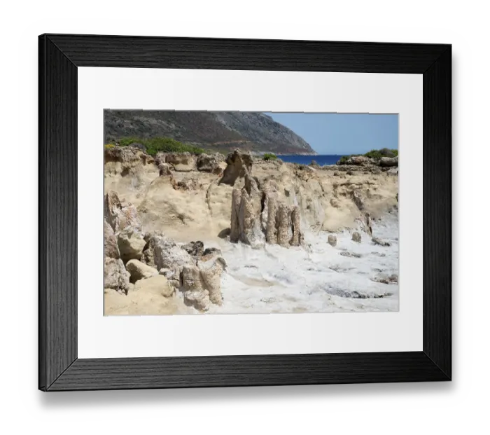 Framed Print : Petrified forest near Agia Maria