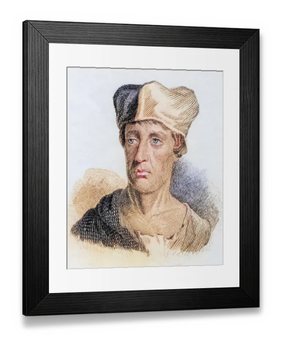 Framed Print : John Leland, Johannes Lelandus