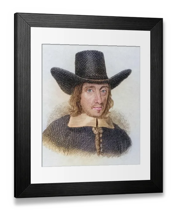 Framed Print : Sir William Dugdale (born 12 September 1605 in Shustoke)