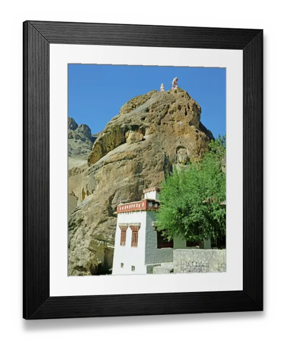 Framed Print : Rock sculpture Maitreya, Mulbekh, Ladakh, India Framed Print : Rock sculpture Maitreya, Mulbekh, Ladakh, India