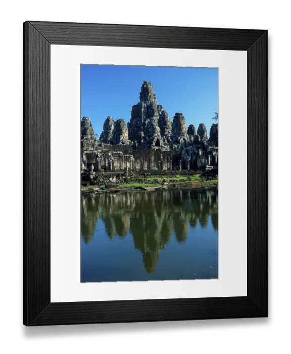 Framed Print : Bayon Temple, Angkor Wat, Cambodia