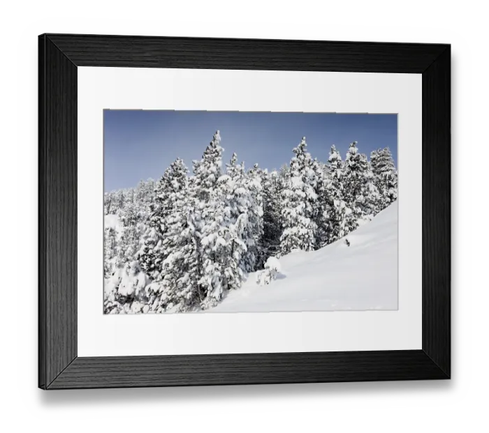 Framed Print : Winter landscape, Ofen Pass, Swiss National Park Framed Print : Winter landscape, Ofen Pass, Swiss National Park