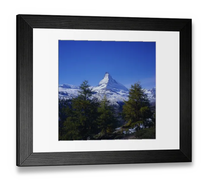 Framed Print : View over the Findelenalm above Zermatt to the Matterhorn