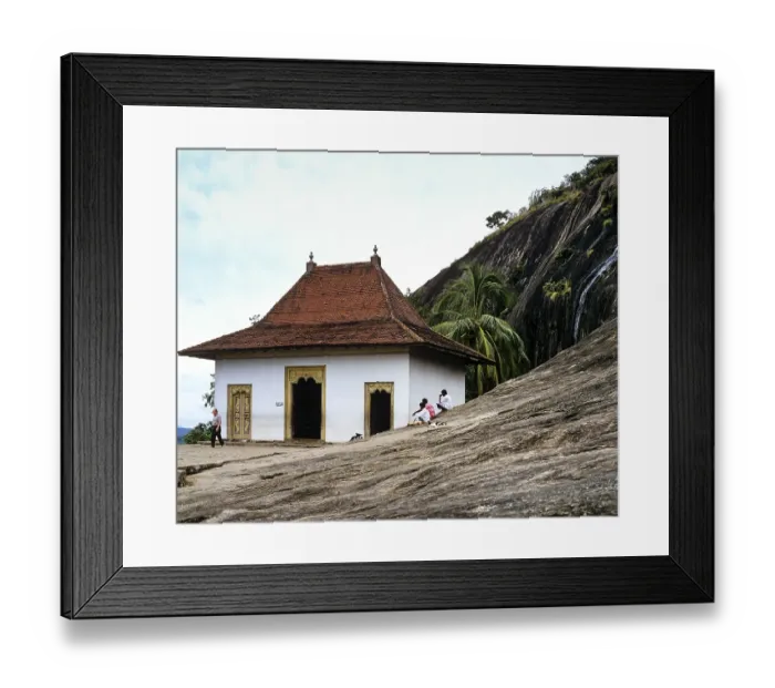 Framed Print : Entrance to the Dambulla Cave Temple or Golden Temple of Dambulla