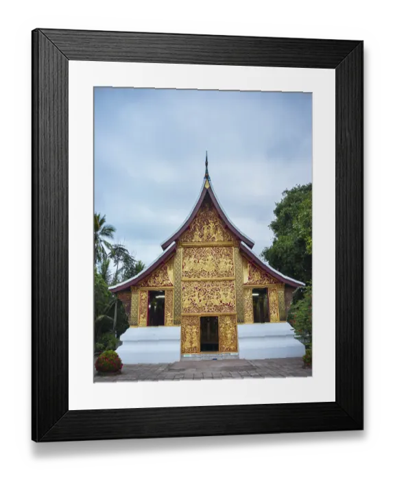 Framed Print : Funerary chapel in the temple Wat Xieng Thong Framed Print : Funerary chapel in the temple Wat Xieng Thong