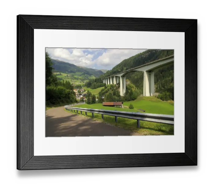 Framed Print : Brenner motorway