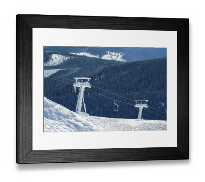 Framed Print : View from the Schneekoppe in the Giant Mountains in the Czech Republic