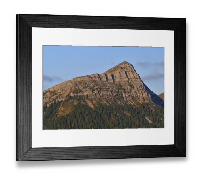 Framed Print : On the Goldeck panoramic road Gailtal Alps with goldeck and staff in austria in autumn