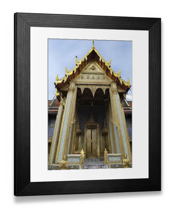 Framed Print : Wat Phra Kaeo Tempel, Bangkok, Thailand