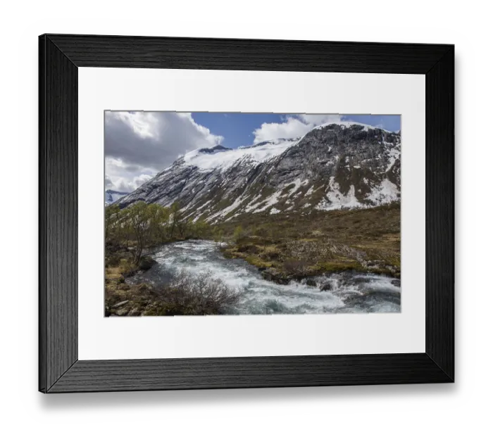 Framed Print : Mountain landscape, Strynevegen