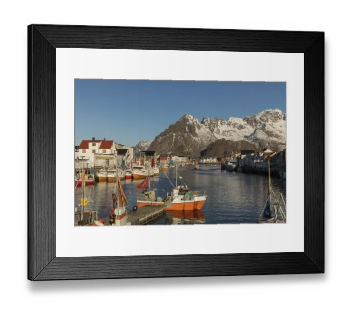Framed Print : Henningsvaer, Lofoten Islands, Nordland, Norway