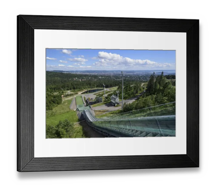 Framed Print : Former ski jump, Holmenkollen, Oslo, Norway