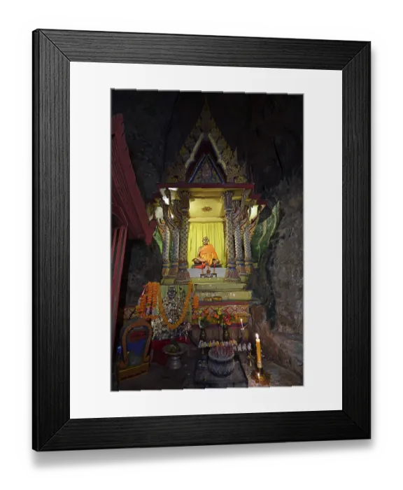 Framed Print : Small temple to honour a monk, cave temple Wat Tham Suwan Khuha Framed Print : Small temple to honour a monk, cave temple Wat Tham Suwan Khuha
