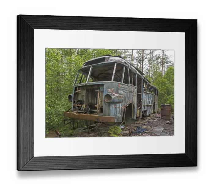 Framed Print : Kyrko mosse scrapyard, Ryd Framed Print : Kyrko mosse scrapyard, Ryd