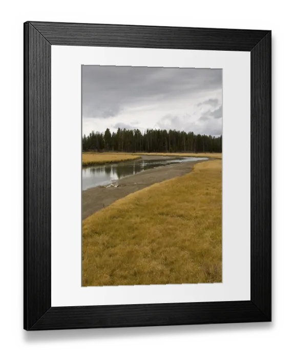 Framed Print : Pelican Creek, Yellowstone National Park