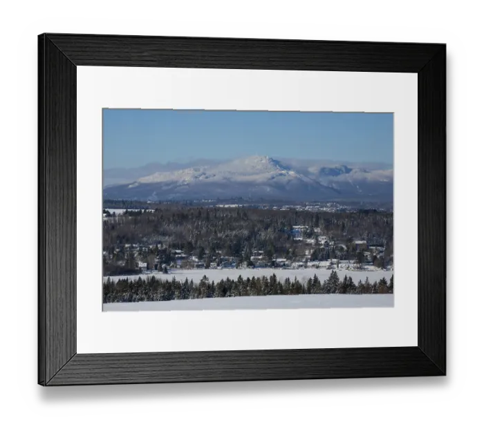 Framed Print : Mount Orford, Orford Mountain range in winter
