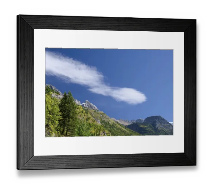 Framed Print : Scenic view of Glacier National Park