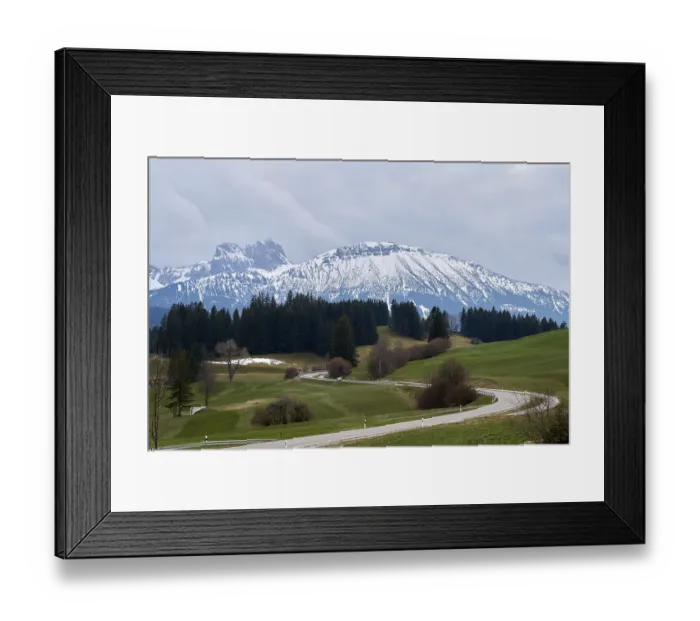 Framed Print : Mountain panorama from Eisenberg Framed Print : Mountain panorama from Eisenberg