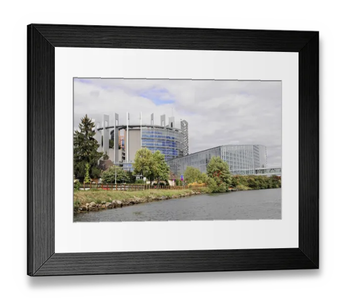Framed Print : European Parliament, EP in Strasbourg