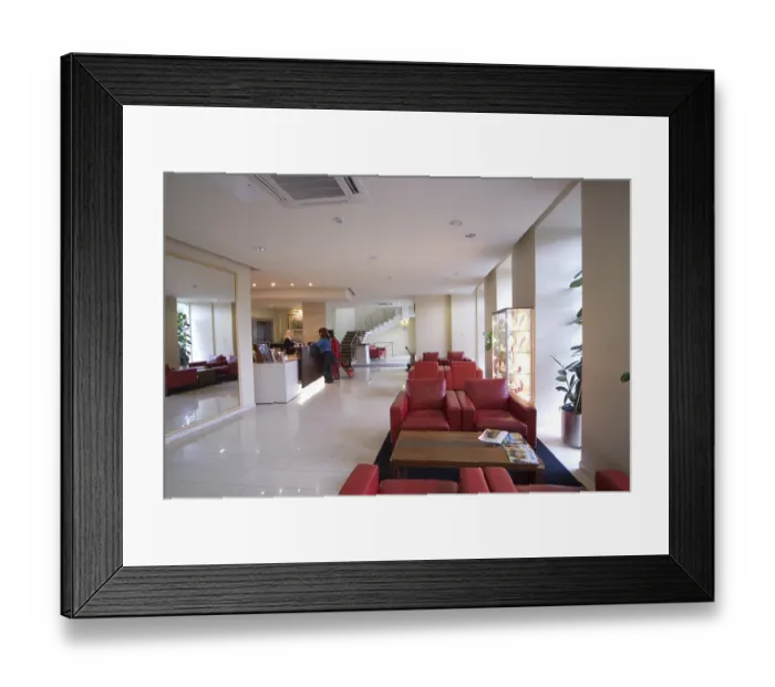 Framed Print : Lobby of Congress Hotel, Vilnius, Lithuania