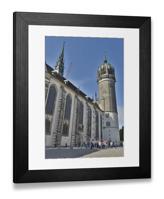 Framed Print : Castle Church, Luther city Wittenberg