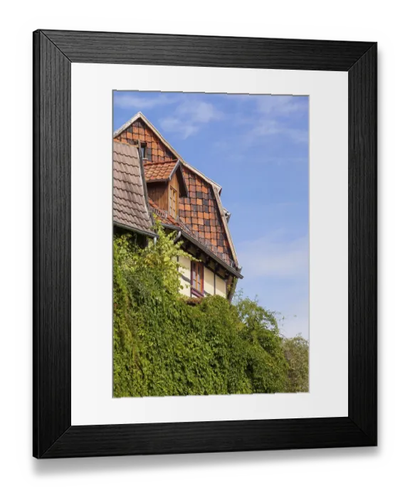 Framed Print : View of the Schlossberg World Heritage City of Quedlinburg