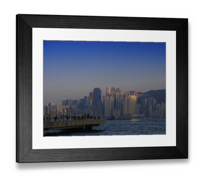 Framed Print : View from Kowloon to Hongkong Island