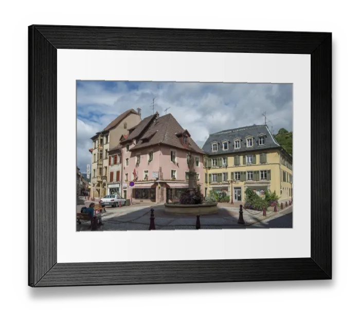 Framed Print : Fountain, Thann, Haut Rhin, Upper Rhine Framed Print : Fountain, Thann, Haut Rhin, Upper Rhine