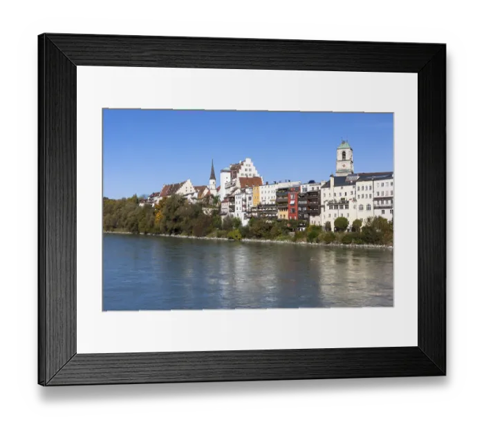 Framed Print : View of the town of Wasserburg am Inn Framed Print : View of the town of Wasserburg am Inn