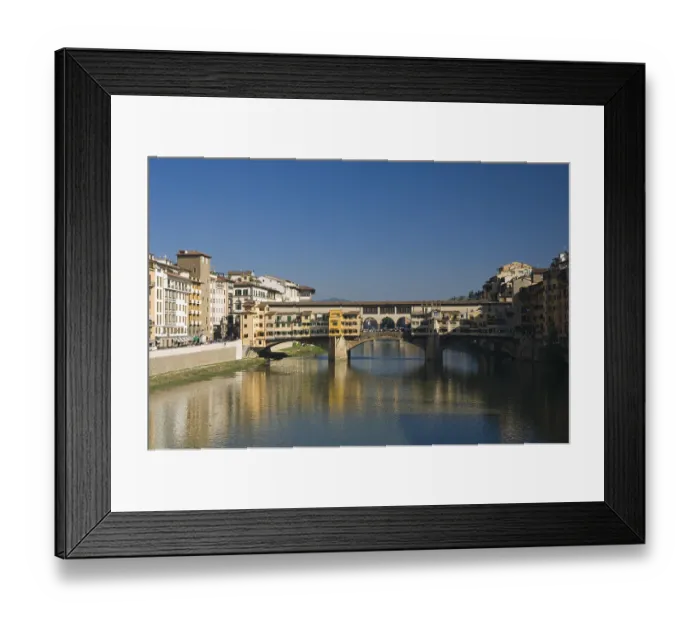 Framed Print : Ponte Vecchio bridge, Arno River
