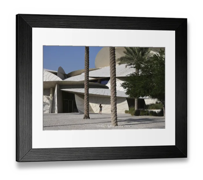 Framed Print : National Museum of Qatar by architect Jean Nouvel Framed Print : National Museum of Qatar by architect Jean Nouvel
