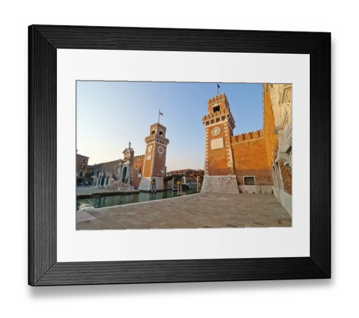 Framed Print : Venice Italy Arsenale ancient Serenissima militar structure