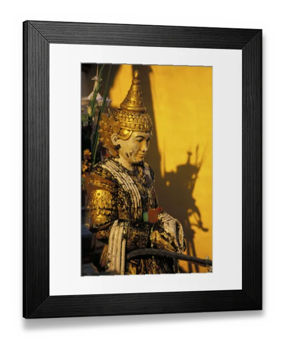 Framed Print : Statue on the grounds of the Shwedagon Pagoda Framed Print : Statue on the grounds of the Shwedagon Pagoda