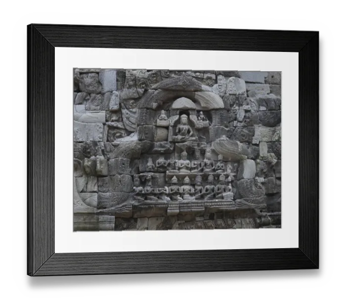 Framed Print : Ruins at Ta Prohm Temple, Siem Reap Province