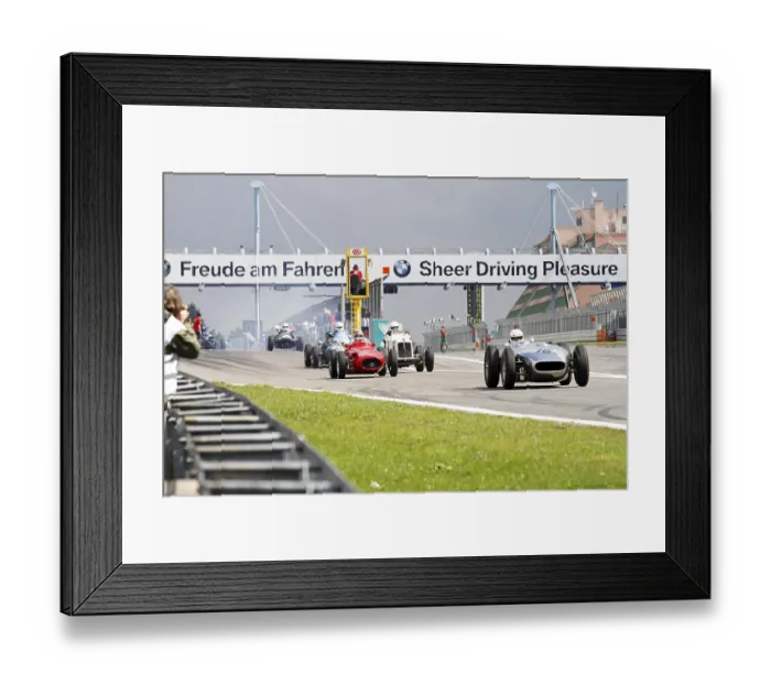 Framed Print : Start from the pit lane, Oldtimer Grand Prix Nurburgring 2010 race
