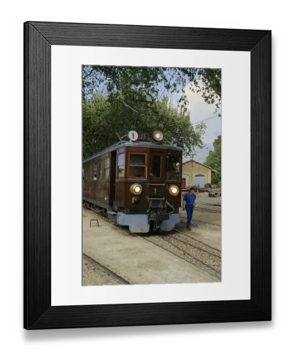 Framed Print : Railroad at Soller, Mallorca, Spain