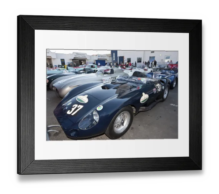 Framed Print : Oldtimer Grand Prix 2010, race of post-war cars at Nuerburgring race track