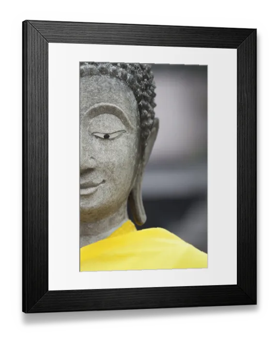 Framed Print : Buddha statue, detail, Wat Yai Chai Mongkhon