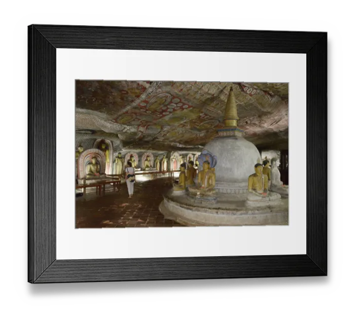 Framed Print : Rock temple, Dambulla, Sri Lanka