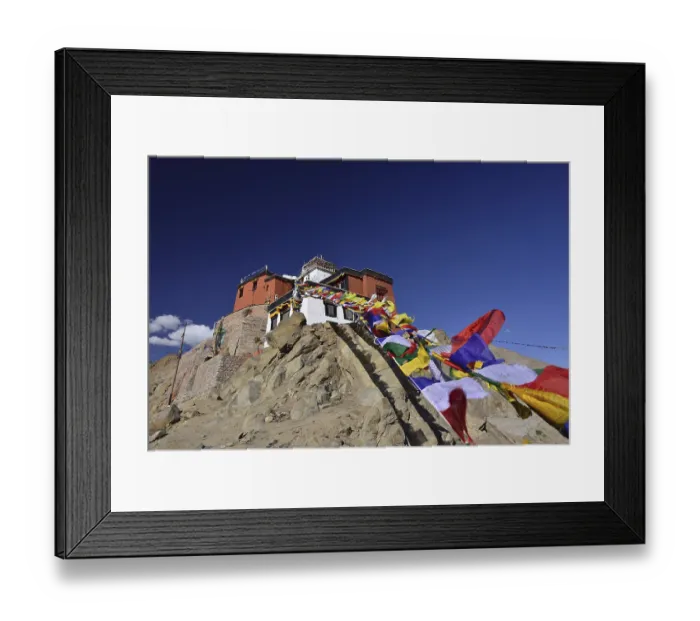 Framed Print : Tsemo Fort and Tsemo Gompa, Leh