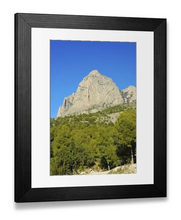 Framed Print : Puig Campana, Finestrat, Costa Blanca, Spain