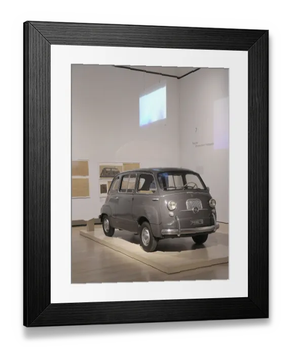 Framed Print : Fiat 600 Multipla, Mitomacchina exhibition