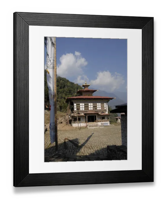 Framed Print : Monastery being restored after an earthquake Framed Print : Monastery being restored after an earthquake