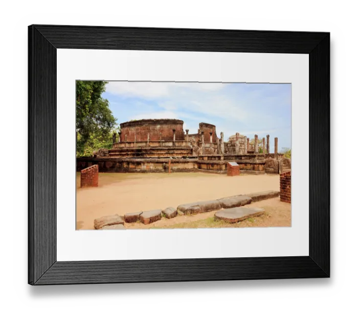 Framed Print : Ancient buddhist temple in polonnaruwa, sri lanka Framed Print : Ancient buddhist temple in polonnaruwa, sri lanka