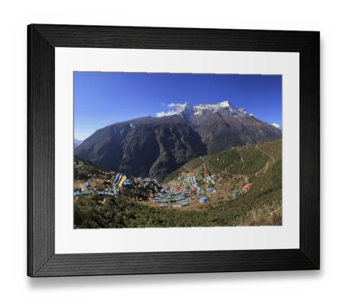 Framed Print : Village and holiday resort Namche Bazar Framed Print : Village and holiday resort Namche Bazar