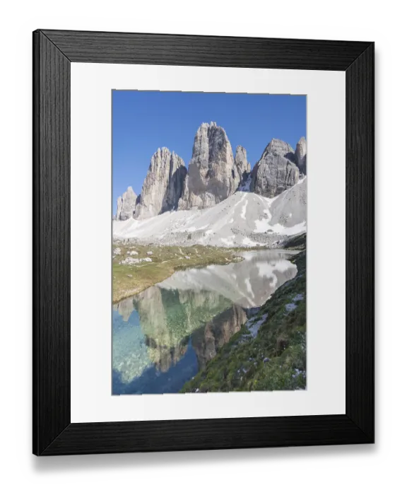 Framed Print : Panorama of the Three Peaks (Italian: Tre Cime di Lavaredo)