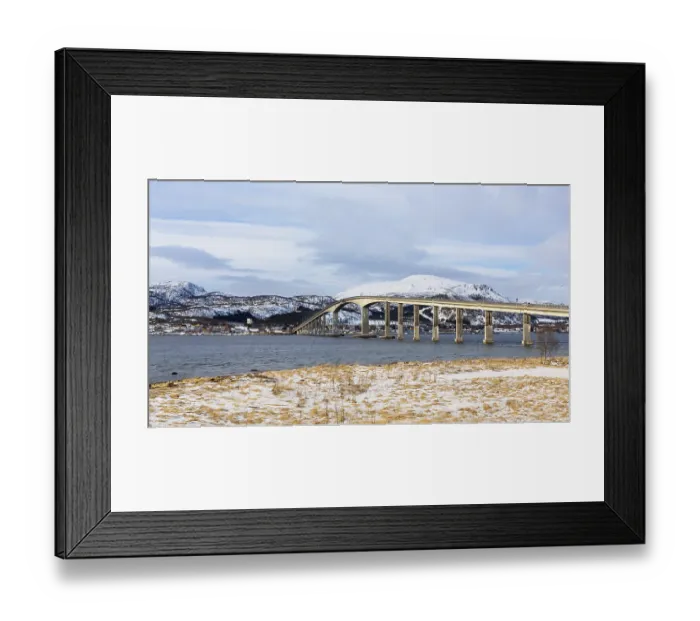 Framed Print : Bridge over the Sortlandsundet to Sortland Framed Print : Bridge over the Sortlandsundet to Sortland