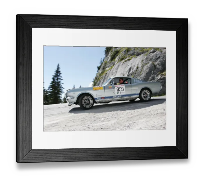 Framed Print : Ford Mustang Fastback, vintage car