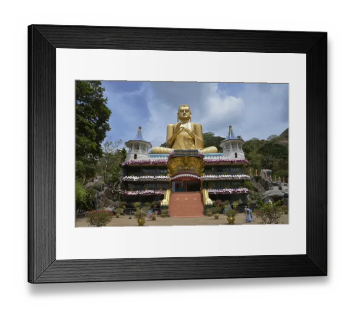 Framed Print : Buddha, Golden Temple, Dambulla, Sri Lanka